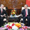 Chủ tịch nước Tô Lâm tiếp Đại sứ Trung Quốc tại Việt Nam Hùng Ba. (Ảnh: Nhan Sáng/TTXVN)