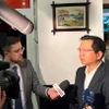 Đại sứ Việt Nam tại Ba Lan Hà Hoàng Hải trả lời phỏng vấn truyền thông Ba Lan. (Ảnh: TTXVN phát)