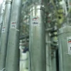 (Tư liệu) Thiết bị làm giàu urani tại cơ sở hạt nhân Natanz, cách thủ đô Tehran của Iran khoảng 300km về phía Nam. (Ảnh: AFP/TTXVN)