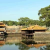 Vẻ đẹp hài hòa, trầm lắng ở phía trước khu vực tẩm điện là nơi vua Tự Đức khi còn sống thường lui tới nghỉ ngơi. (Ảnh: Đỗ Trưởng/TTXVN)