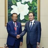 Chủ tịch Quốc hội Trần Thanh Mẫn gặp Chủ tịch Quốc hội, Chủ tịch Hạ viện Vương quốc Thái Lan Wan Muhamad Noor Matha. (Ảnh: Thống Nhất/TTXVN)