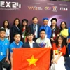 Đoàn Việt Nam tham dự Triển lãm công nghệ và phát minh, sáng tạo Quốc tế (ITEX) 2024. (Ảnh: Hằng Linh/TTXVN)