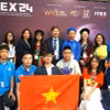 Đoàn Việt Nam tham dự Triển lãm công nghệ và phát minh, sáng tạo Quốc tế (ITEX) 2024. (Ảnh: Hằng Linh/TTXVN)