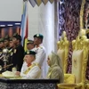 Quốc vương Malaysia, Sultan Ibrahim phát biểu khai mạc phiên họp đầu tiên, kỳ họp thứ ba của Quốc hội khóa 15. (Ảnh: Bernama/TTXVN phát)