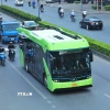 Xe buýt điện. (Nguồn: TTXVN)