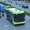Xe buýt điện. (Nguồn: TTXVN)