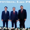 Đại biểu Campuchia-Lào-Việt Nam tại sự kiện. (Ảnh: Phạm Kiên/TTXVN)
