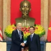 Chủ tịch nước Võ Văn Thưởng tiếp Tổng thống Hoa Kỳ Joe Biden có chuyến thăm cấp Nhà nước tới Việt Nam trong hai ngày 10-11/9/2023. (Ảnh: Thống Nhất/TTXVN)