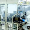 Hoạt động sản xuất tại Công ty Optrontec vina khu công nghiệp Bình Xuyên, Vĩnh Phúc. (Ảnh: Hoàng Hùng/TTXVN)