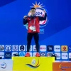 Lực sỹ Trịnh Văn Vinh xuất sắc giành tấm vé tham dự Olympic Paris 2024. (Ảnh: Đội tuyển cử tạ Việt Nam)