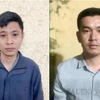 Đối tượng Nguyễn Thế Hoàng và Lương Văn Hoàng. (Ảnh: Cơ quan Công an cung cấp)