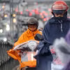 Khu vực Hà Nội nhiều mây, có mưa nhỏ vài nơi. (Ảnh: Tuấn Đức/TTXVN)
