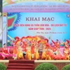 Chương trình trình biểu diễn mở màn cho chuỗi các sự kiện Lễ hội Đền Hùng và Tuần Văn hóa-Du lịch Đất Tổ năm Giáp Thìn 2024. (Ảnh: Tạ Toàn/TTXVN)