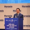 Phó Thủ tướng Chính phủ Trần Hồng Hà phát biểu tại Diễn đàn. (Ảnh: Dương Chí Tưởng/TTXVN)