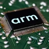 Logo của công ty thiết kế chất bán dẫn Arm trên một con chip. (Ảnh: Getty)