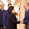 Bộ trưởng Ngoại giao Triều Tiên Choe Son Hui (giữa) rời Sân bay quốc tế Bình Nhưỡng, lên đường thăm Nga, ngày 28/10/2024. (Ảnh: Yonhap/TTXVN)