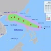 Đường đi của bão số 8, lúc 7 giờ ngày 12/11/2024. (Ảnh: TTXVN phát)