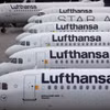 Máy bay của Hãng hàng không Lufthansa tại sân bay Frankfurt ở Frankfurt am Main, Đức. (Ảnh: AFP/TTXVN)
