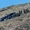 Hiện trường vụ tai nạn máy bay quân sự gần Sân bay quốc tế Albuquerque, ngày 28/5/2024. (Nguồn: AP)