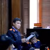 Đại diện Viện Kiểm sát luận tội và đề nghị mức án các bị cáo trong một vụ án. (Ảnh: Thành Chung/TTXVN)