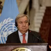 Tổng Thư ký LHQ Antonio Guterres yêu cầu Hamas trả tự do ngay lập tức và vô điều kiện cho các con tin. (Ảnh: AFP/TTXVN)