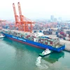 Cảng container Khâm Châu ở tỉnh Quảng Tây, Trung Quốc. (Ảnh: THX/TTXVN)