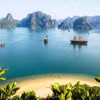 Vẻ đẹp mê hồn của Vịnh Hạ Long. (Ảnh: Herald Sun)