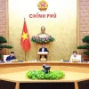 Thủ tướng Phạm Minh Chính chủ trì Phiên họp Chính phủ chuyên đề xây dựng pháp luật tháng 7 năm 2024. (Ảnh: Dương Giang/TTXVN)