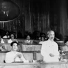 Chủ tịch Hồ Chí Minh phát biểu khai mạc tại Đại hội lần thứ 3 của Đảng, ngày 5/9/1960. (Ảnh: TTXVN)