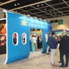 Khu trưng bày của Vietnam Airlines tại triển lãm. (Ảnh: Xuân Vịnh/TTXVN)