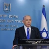 Thủ tướng Israel Benjamin Netanyahu phát biểu họp báo tại Jerusalem. (Ảnh: THX/TTXVN)