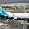 Máy bay 737 MAX 9 tại nhà máy của Boeing ở Renton, Washington, Mỹ. (Ảnh: AFP/TTXVN)