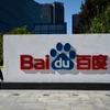 Biểu tượng Công ty Baidu tại Bắc Kinh, Trung Quốc. (Ảnh: AFP/TTXVN)