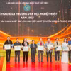 Trao Giải thưởng Văn học nghệ thuật năm 2023 cho các tác phẩm xuất sắc của các Hội Văn học nghệ thuật chuyên ngành Trung ương. (Ảnh: Báo Hà Nội mới)
