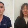 Bị can Nguyễn Hoài Nhân (trái) và bị can Nguyễn Thị Thu Ngà. (Nguồn: Báo Nhân Dân)