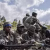 Lực lượng M23 tại khu vực Rumangabo, CHDC Congo, ngày 6/1/2023. (Ảnh: AFP/TTXVN)