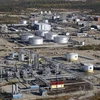 Nhà máy lọc dầu của Nga ở thị trấn Gubkinsky, Tây Siberia. (Ảnh: AFP/TTXVN)