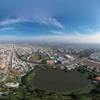 Toàn cảnh thành phố Tân An, tỉnh Long An từ trên cao. (Ảnh: Vũ Sinh/TTXVN)