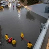 Ngập lụt tại bang Nueva Leon, Mexico. (Ảnh: EPA)