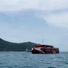 Tàu cao tốc Trưng Nhị Express vào cảng Bến Đầm, huyện Côn Đảo, tỉnh Bà Rịa-Vũng Tàu. (Ảnh minh họa: TTXVN phát)