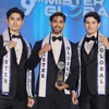 Á vương 4 Lê Hữu Đạt (ngoài cùng bên trái) tại chung kết Mister Global 2023. (Ảnh: BTC)