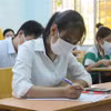 Thí sinh dự thi tốt nghiệp trung học phổ thông. (Ảnh: TTXVN)
