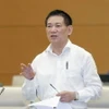 Bộ trưởng Bộ Tài chính Hồ Đức Phớc phát biểu. (Ảnh: Doãn Tấn/TTXVN)