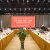 Kỳ hợp thứ tám Hội đồng Lý luận Trung ương. (Ảnh: Thanh Tuấn/TTXVN)