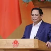 Thủ tướng Phạm Minh Chính, Chủ tịch Hội đồng điều phối vùng Đồng bằng sông Hồng. (Ảnh: Dương Giang/TTXVN)