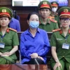 Bị cáo Trương Mỹ Lan tại phiên xét xử sơ thẩm vụ án Vạn Thịnh Phát giai đoạn 2, sáng 1/10/2024. (Ảnh: Thanh Vũ/TTXVN)
