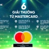 6 giải thưởng của VPBank được Mastercard ghi nhận về thành tích nổi bật trong lĩnh vực kinh doanh thẻ cũng như đẩy mạnh số hóa gia tăng trải nghiệm khách hàng. (Ảnh: Vietnam+)