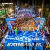 Giải chạy đêm Ho Chi Minh City Night Run Eximbank 2024 diễn ra trong không khí vô cùng rạo rực và phấn chấn. (Ảnh: Vietnam+)