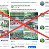 Cảnh báo hình thức lừa đảo mạo danh các giải chạy của Vietcombank. (Ảnh: Vietnam+)