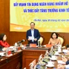 Phó Thống đốc Ngân hàng Nhà nước Đào Minh Tú phát biểu tại hội nghị. (Ảnh: PV/Vietnam+)